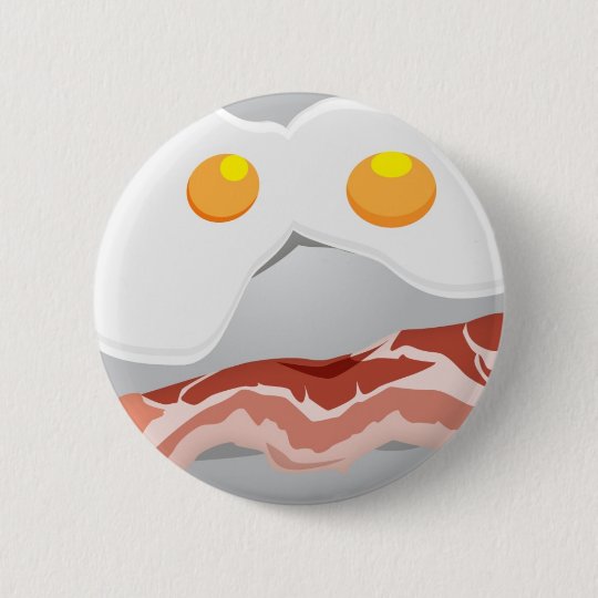 Bacon and Eggs Button Zazzle