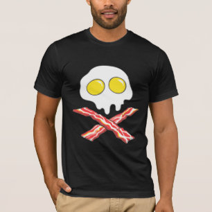 BACON AND EGGS COOL SKULL BONES SPOOF T-Shirt