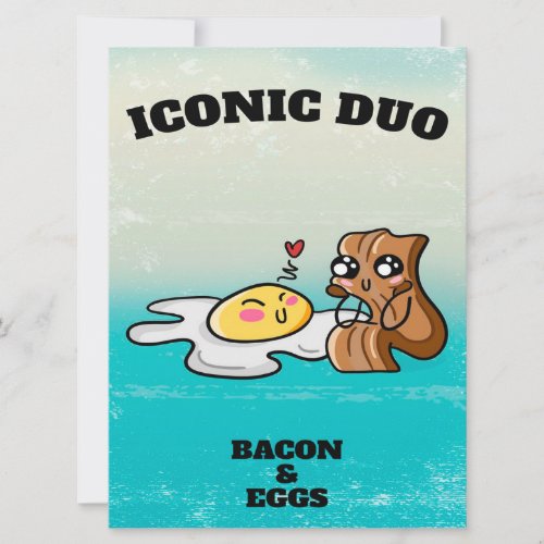 Bacon and Eggs Duo  Gift For Student