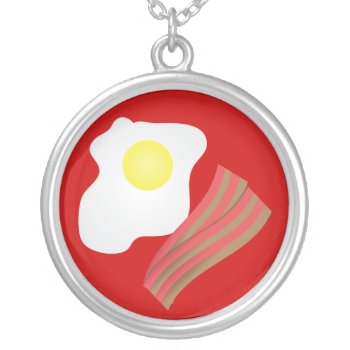 Bacon And Eggs Necklace by nyxxie at Zazzle