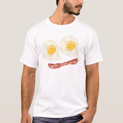 Bacon and Eggs Smile T_Shirt