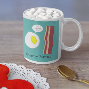 Bacon and Eggs You Complete Me Personalized Funny Coffee Mug