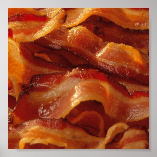 bacon  art poster