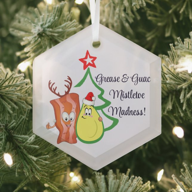 Bacon & Avocado Christmas Ornament - Festive Food  (Insitu)