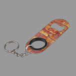 Bacon Background Pattern Keychain Bottle Opener