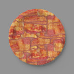 Bacon Background Pattern Paper Plates