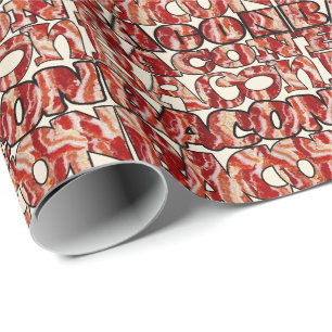 Bacon Bacon Bacon Bacon Bacon Wrapping Paper