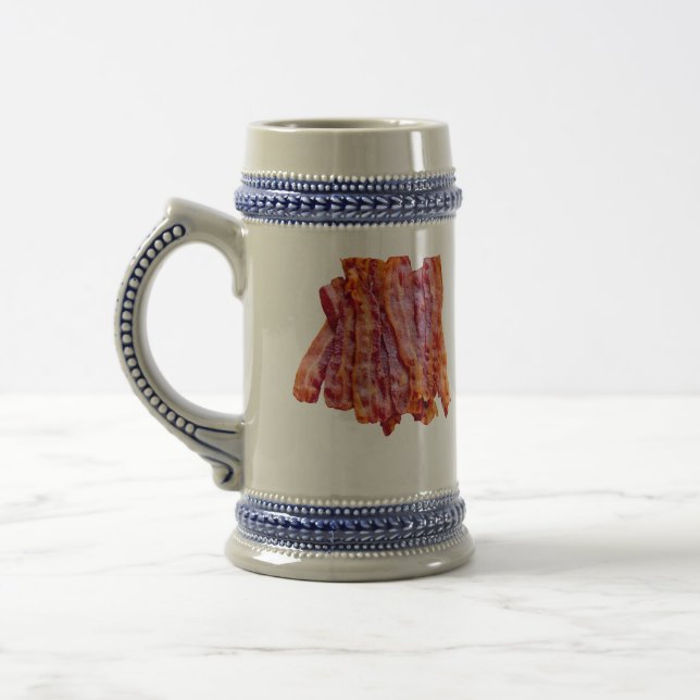 Bacon Bacon Bacon Beer Stein (Left)