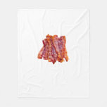 Bacon Bacon Bacon Fleece Blanket