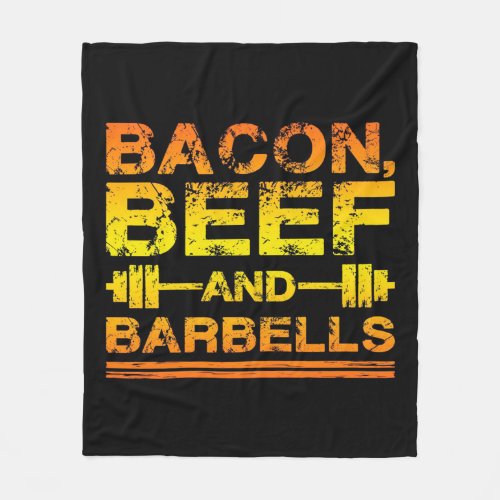 Bacon Beef and Barbells blanket