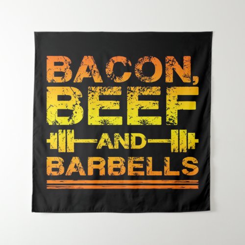 Bacon Beef and Barbells blanket Tapestry