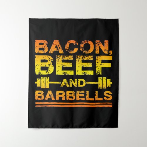 Bacon Beef and Barbells blanket Tapestry