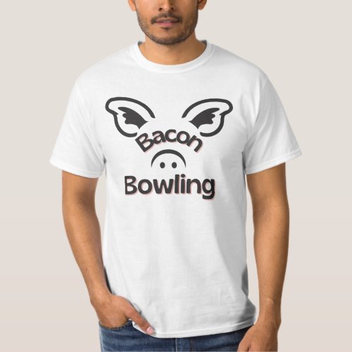 Bacon Bowling Gear Sizzles T_Shirt