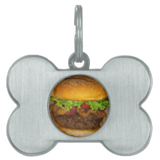 BACON BURGER PET TAG