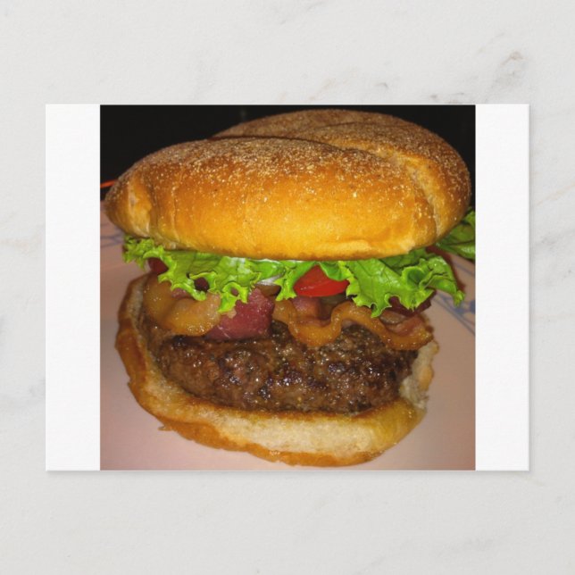 BACON BURGER POSTCARD (Front)
