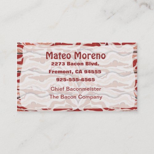 Bacon Business Card