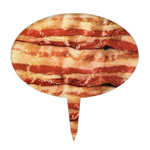 BACON cake topper-fully customizable by you! Topper