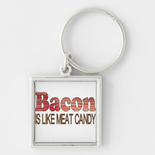 Bacon Candy Keychain