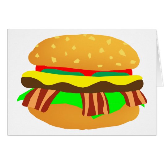 Bacon Cheeseburger Cards (Front Horizontal)