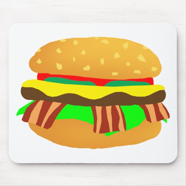 Bacon Cheeseburger Mouse Pad (Front)