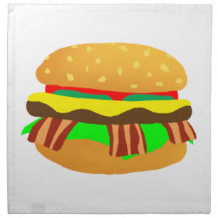 Bacon Cheeseburger Napkin