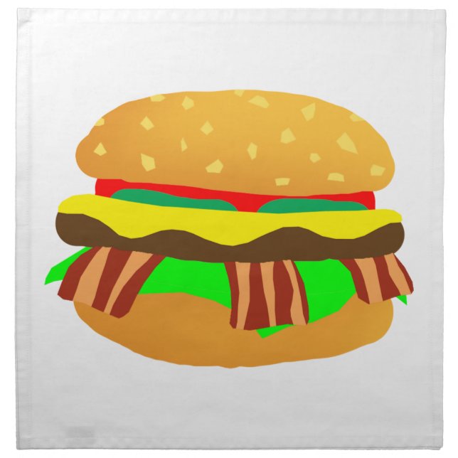 Bacon Cheeseburger Napkin (Front)