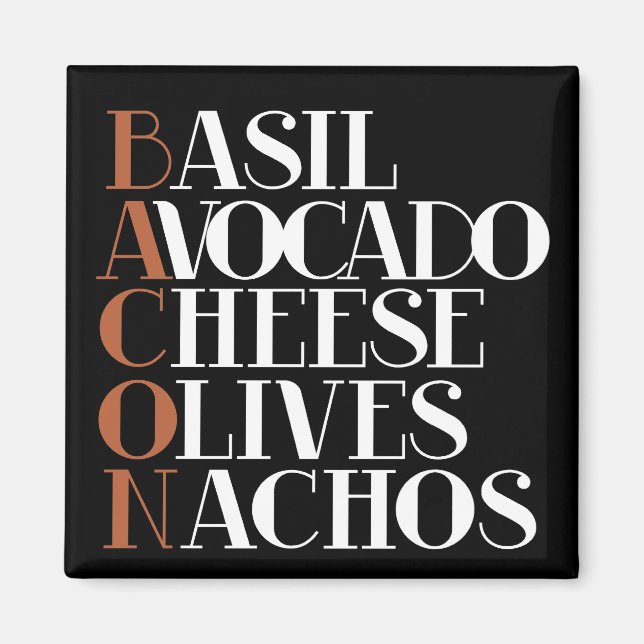 Bacon Chef Gourmet Magnet (Front)