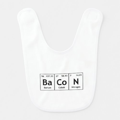 BaCoN Chemistry Periodic Table Words Elements Food Bib