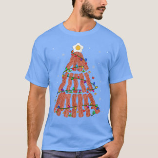 Bacon Christmas Tree Cute Christmas Lights Bacon P T-Shirt