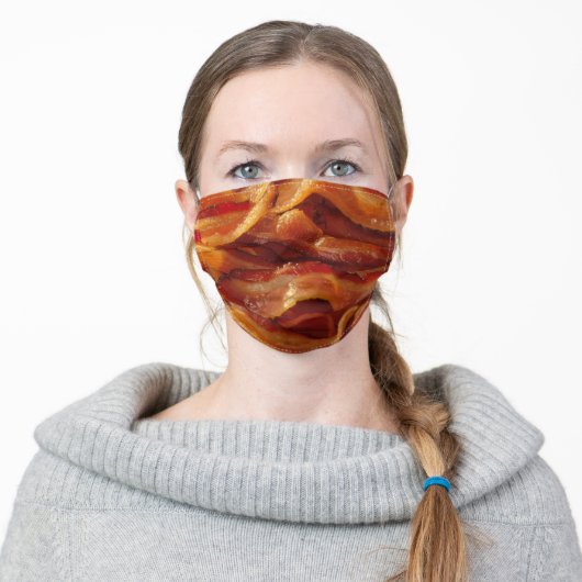 Bacon Cloth Face Mask (Worn)