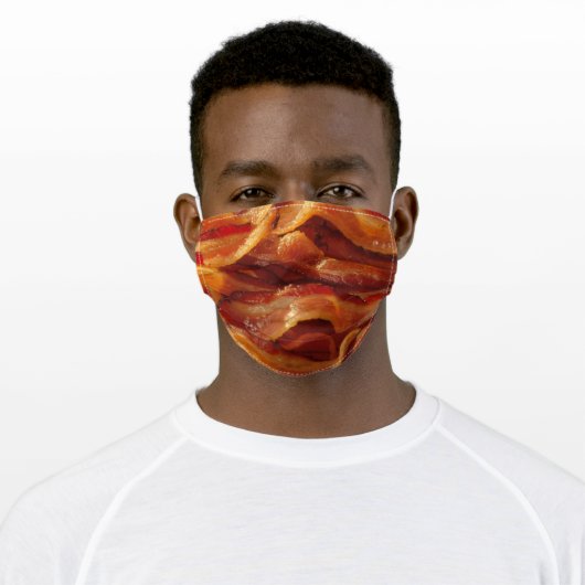 Bacon Cloth Face Mask (Worn)