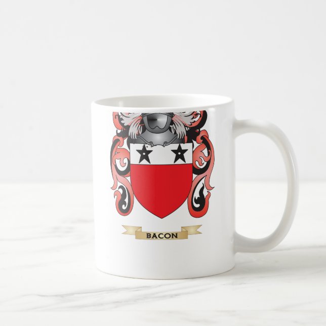 Bacon Coat of Arms (Family Crest) Coffee Mug (Right)