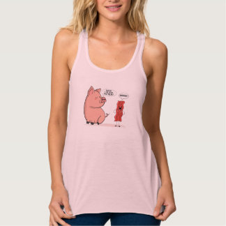 Bacon Dad Joke Lover Piggy Pig Design Tank Top