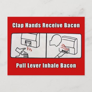 Bacon Dispenser Postcard by erinphotodesign at Zazzle