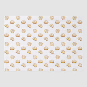 Bacon Egg and Cheese Bagel Breakfast Sandwich NYC Tissue Paper