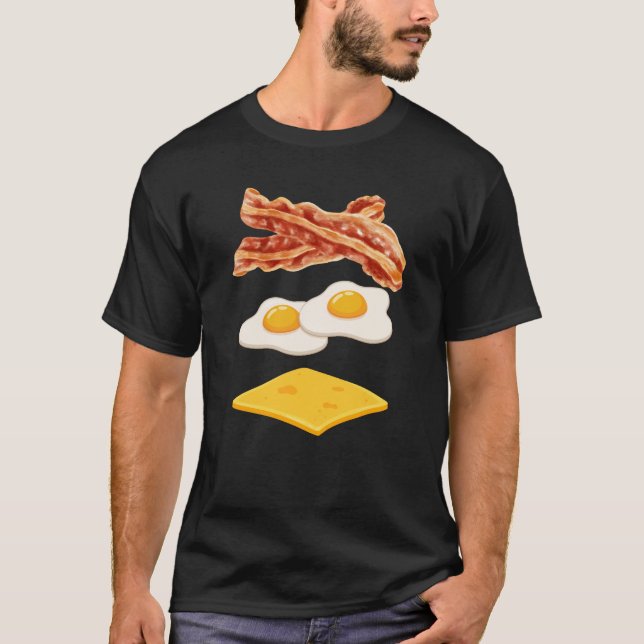 Bacon Egg And Cheese Shirt Funny Breakfast (Front)