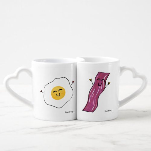 Bacon  Eggs Nesting Mugs