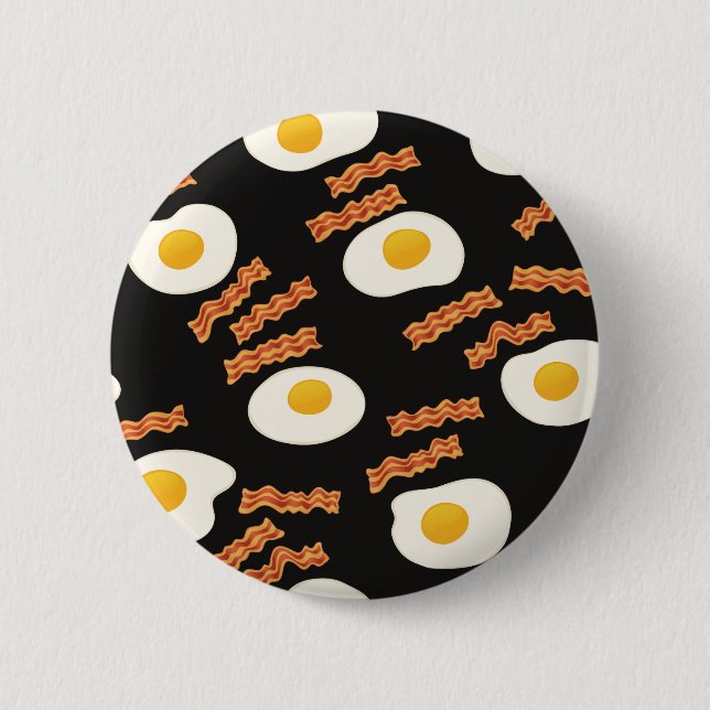 Bacon & Eggs Pinback Button (Front)