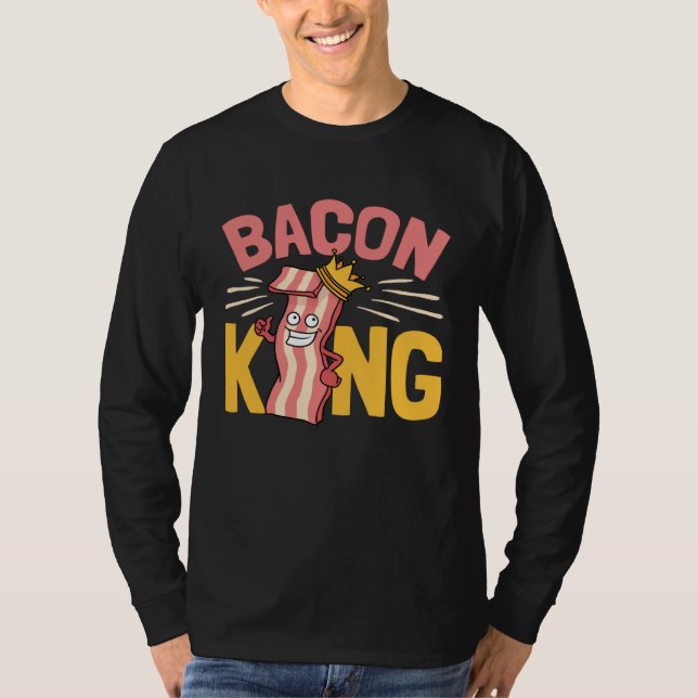 Bacon  Enthusiast Love Bacon Food Men Boys T-Shirt (Front)