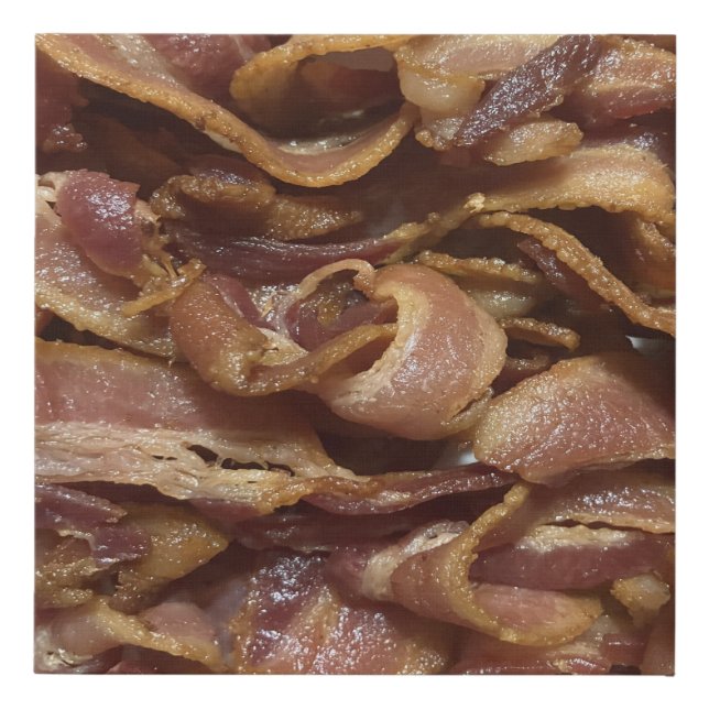 Bacon Faux Canvas Print (Front)