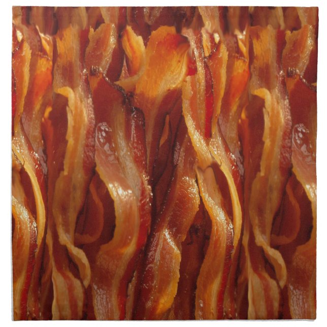 Bacon Field Yummy Pattern Decor Cloth Napkin (Front)