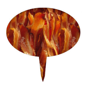 Bacon Fields Forever Decor Cake Topper