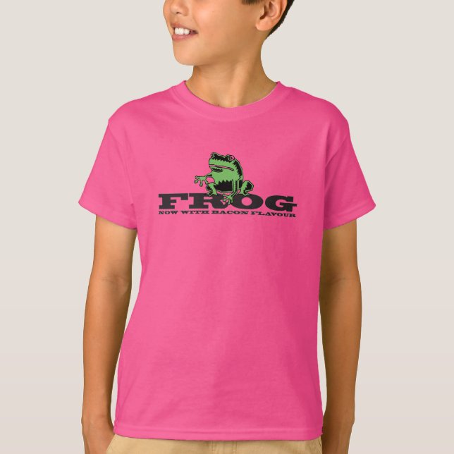 Bacon Flavoured Frog T-Shirt (Front)