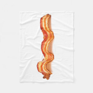 New 36x58 I Love Bacon Strips Collage Fleece Throw Gift Blanket Funny Pig Meat 