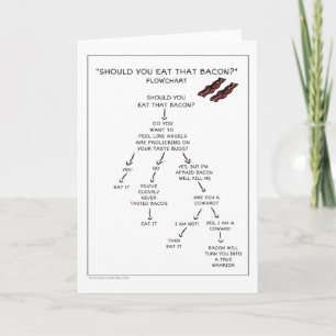 Bacon Flow Chart - Should you eat that bacon? Card