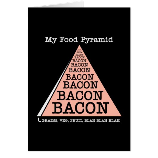 Bacon Food Pyramid Cards (Front)