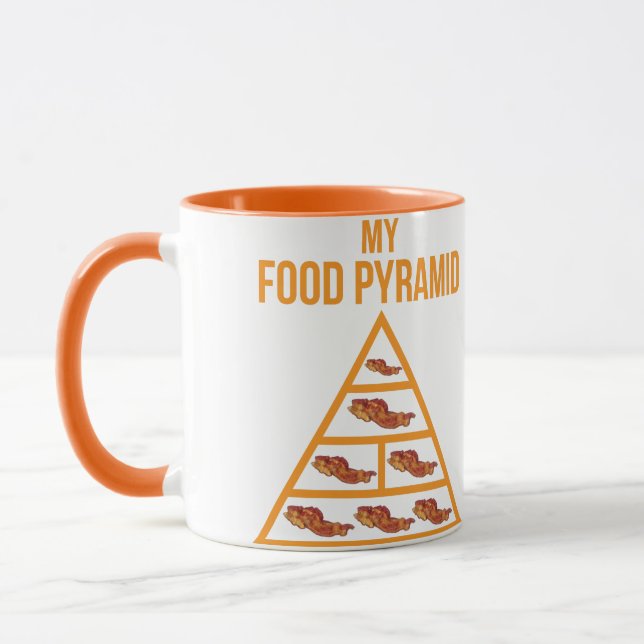 Bacon Food Pyramid Mug (Left)
