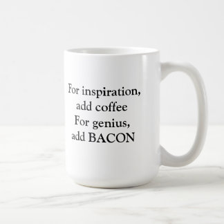 Bacon genius coffee mug