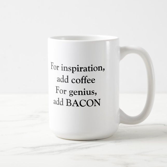 Bacon genius coffee mug (Right)