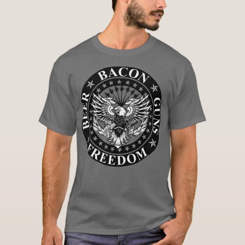 BACON GUNS BEER FREEDOM 1 T_Shirt
